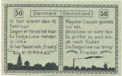 Tingleff (heute: DK-Tinglev) - Gemeinde - 10.4.1920 - 50 Pfennig