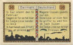 Tingleff (heute: DK-Tinglev) - Gemeinde - 10.4.1920 - 50 Pfennig