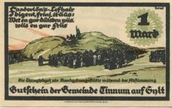 Tinnum (heute: Gemeinde Sylt) - Gemeinde - 1.4.1921 - 1 Mark