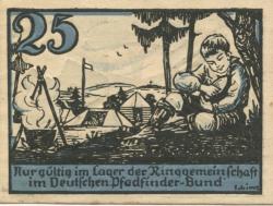 Tirschenreuth - Lager der Ringgemeinschaft im Deutschen Pfadfinderbund - 1921 - 25 Pfennig