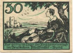 Tirschenreuth - Lager der Ringgemeinschaft im Deutschen Pfadfinderbund - 1921 - 50 Pfennig