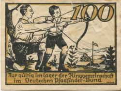 Tirschenreuth - Lager der Ringgemeinschaft im Deutschen Pfadfinderbund - 1921 - 100 Pfennig