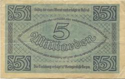 Torgau - Kreis - 27.10.1923 - 5 Milliarden Mark