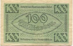 Torgau - Kreis - 10.11.1923 - 100 Milliarden Mark 