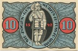 Torgau - Stadt - 10.2.1921 - 10 Pfennig