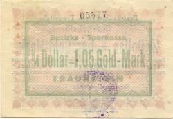 Traunstein - Bezirks-Sparkassa - 30.10.1923 - 1.05 Gold-Mark