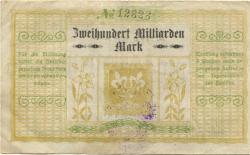 Traunstein - Bezirks-Sparkassa - 3.11.1923 - 200 Milliarden Mark