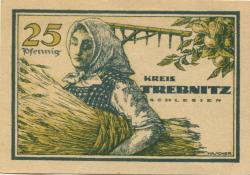 Trebnitz (heute: PL-Trzebnica) - Kreis - 1.10.1920 - 25 Pfennig