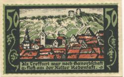Treffurt - Stadt - 1.6.1921 - 1.2.1922 - 50 Pfennig