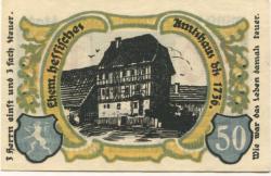 Treffurt - Stadt - 1.6.1921 - 1.2.1922 - 50 Pfennig