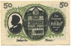 Treffurt - Stadt - 1.6.1921 - 1.2.1922 - 50 Pfennig