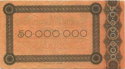 Trier - Vereinigte Kreise des Regierungsbezirks Trier, Stadt Trier und Provinz Birkenfeld - 14.8.1923 - 50 Millionen Mark