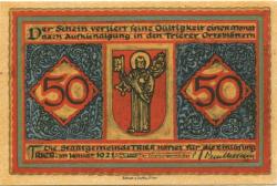Trier - Stadt - Januar 1921 - 50 Pfennig
