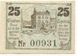 Triptis - Stadt - 1.6.1920 - 30.6.1922 - 25 Pfennig