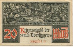 Überlingen - Stadt - 19.10.1918 - 1.2.1919 - 20 Mark 