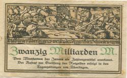 Überlingen - Stadt - 30.10.1923 - 20 Milliarden Mark 