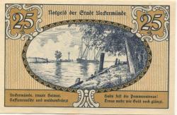 Ueckermünde - Stadt - 1.9.1921 -  25 Pfennig 