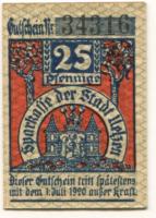 Uelzen - Sparkasse der Stadt - - 1.7.1920 - 25 Pfennig 