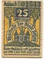 Uelzen - Sparkasse der Stadt - - 1.7.1922 - 25 Pfennig 