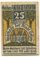 Uelzen - Sparkasse der Stadt - - 1.7.1922 - 25 Pfennig 