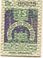 Uelzen - Sparkasse der Stadt - - 1.7.1922 - 25 Pfennig 