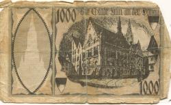 Ulm - Stadt - 10.10.1922 - 1000 Mark 