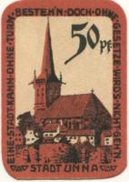 Unna - Stadt - 4.3.1920 - 50 Pfennig 