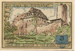 Vacha - Stadt - 18.10.1921 - 75 Pfennig 