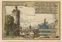 Vacha - Stadt - 18.10.1921 - 75 Pfennig 