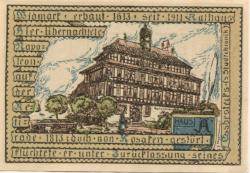 Vacha - Stadt - 18.10.1921 - 75 Pfennig 