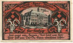 (Vaethen-)Tangerhütte - Rabatt Spar-Verein - 1.5.1921 - 50 Pfennig 