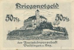 Vaihingen - Amtskörperschaft - April 1918 - 31.12.1919 - 50 Pfennig 