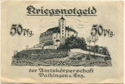 Vaihingen - Amtskörperschaft - April 1918 - 31.12.1920 - 50 Pfennig 