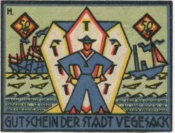 Vegesack (heute: Bremen) - 13.5.1921 - 50 Pfennig 