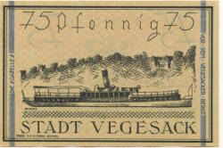 Vegesack (heute: Bremen) - 1.12.1921 - 75 Pfennig 