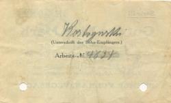 Vegesack (heute: Bremen) - Bremer Vulkan, Schiffbau und Maschinenfabrik - - 5.9.1914 - 1 Mark 