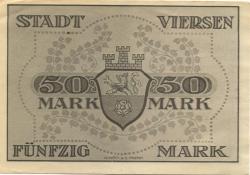 Viersen -Stadt - 15.11.1918 - 1.2.1919 - 50 Mark