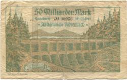 Vöhrenbach - Stadt - 20.10.1923 - 50 Milliarden Mark 