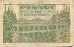 Vöhrenbach - Stadt - 20.10.1923 - 50 Milliarden Mark 