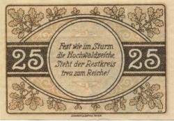 Wadern - Restkreis Merzig-Wadern - 1.5.1921 - 25 Pfennig 