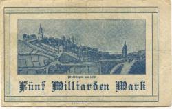 Waiblingen - Stadt - 18.10.1923 - 5 Milliarden Mark 
