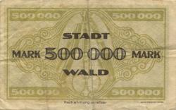 Wald (heute: Solingen) - Stadt - 5.8.1923 - 500000 Mark 