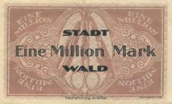 Wald (heute: Solingen) - Stadt - 5.8.1923 - 1 Million Mark 