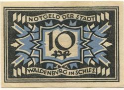 Waldenburg (heute: PL-Walbrzych) - Stadt - 1921 - 10 Pfennig