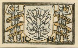 Waldenburg (heute: PL-Walbrzych) - Stadt - 1921 - 10 Pfennig