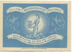 Waldenburg (heute: PL-Walbrzych) - Stadt - 16.1.1921 - 50 Pfennig