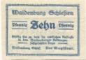 Waldenburg (heute: PL-Walbrzych) - Stadt - 20.8.1921 - 10 Pfennig