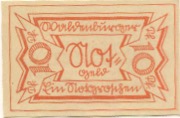 Waldenburg (heute: PL-Walbrzych) - Stadt - 20.8.1921 - 10 Pfennig