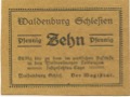 Waldenburg (heute: PL-Walbrzych) - Stadt - 20.8.1921 - 10 Pfennig