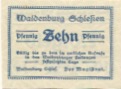 Waldenburg (heute: PL-Walbrzych) - Stadt - 20.8.1921 - 10 Pfennig 